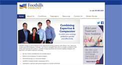 Desktop Screenshot of foothillsurology.com