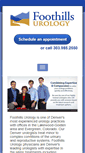Mobile Screenshot of foothillsurology.com